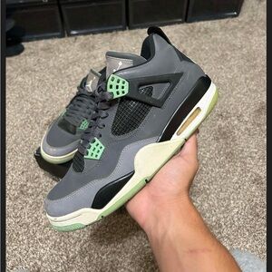 Jordan Sneakers Gray and Green